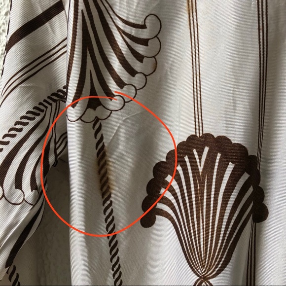 Vintage Satin Button Down Up Printed Blouse - Picture 6 of 6